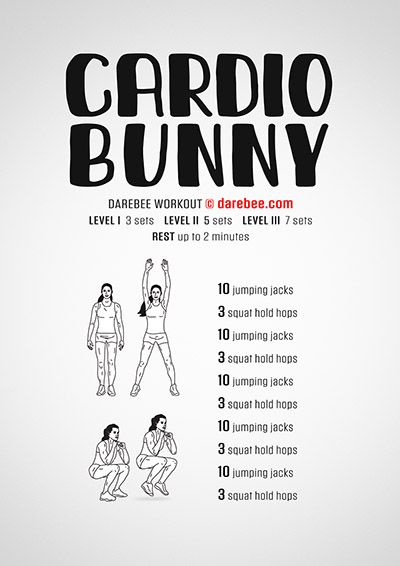 DAREBEE 2400+ Home Workouts Cardio Bunny Aesthetic, Cardio Bunny, Spartan Workout, Squat Hold, Workouts Cardio, Bunny Aesthetic, Total Body Workout, Free Workouts, Aerobic Exercise