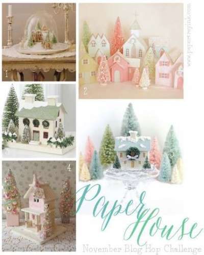 Paper House Template, Diy Christmas Village, House Template, Christmas Village Houses, Paper House, Glitter Houses, Capture The Moment, Cardboard House, Putz Houses