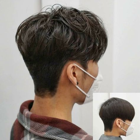 Perm Haircut Men, Perm Haircut, Cold Perm, Get Curly Hair, Block Haircut, Korean Perm, Perm Curls, Two Block Haircut, Military Cut