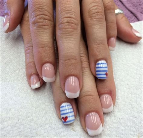 Day 145: Memorial Day Nail Art - - NAILS Magazine Labor Day Nail Ideas, Labor Day Nails, Memorial Day Nails, Plaid Nail Art, Patriotic Nails Design, Confetti Nails, Patriotic Nails, Eye Nail Art, Gold Glitter Nails