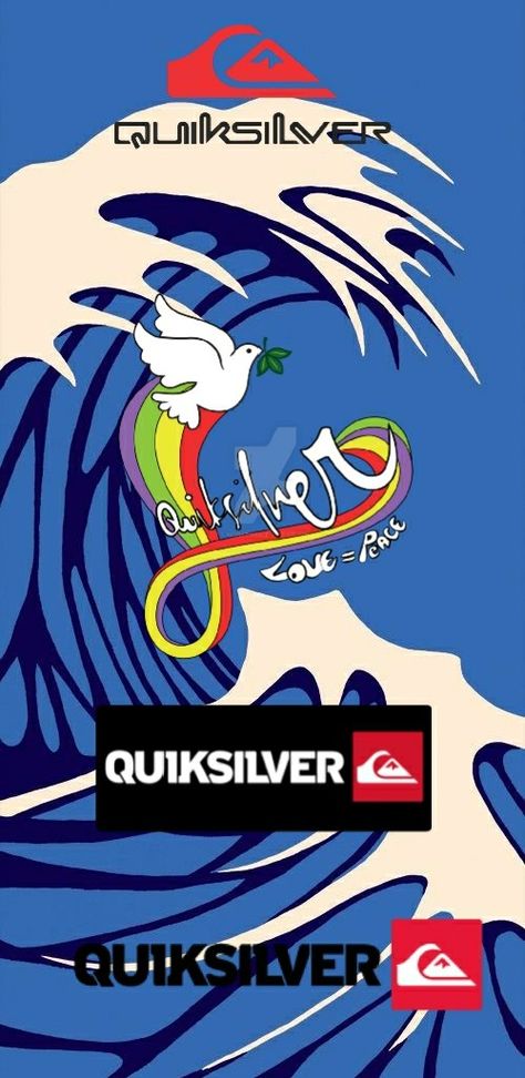 Quiksilver Wallpaper, Surf Poster, Surf Design, Logo Wallpaper, Design Board, Surf Art, Surfs Up, Board Design, New Pictures