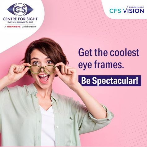 Cat eye, aviator, geometric, round glasses, full-rimmed or semi-rimless eyeglasses - you just name it, and we’ve got it at CFS Vision stores for you! #Eyeglasses #EyeFrames #Glasses #StylishGlasses #TrendyGlasses #Eyewear #Eyes #Eye #eyecare #eyehealth #eyeproblems #eyediseases #EyeDoctors #eyehospital #eyetreatment #healthyeyes #CentreForSight #CFS Eyewear Advertising, Optician Marketing, Mouth Spray, Trendy Glasses, Healthy Eyes, Round Glasses, Eye Frames, Stylish Glasses, Glasses Shop