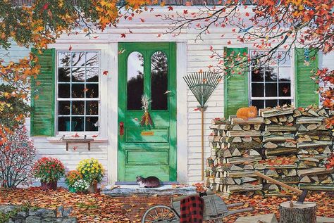 The Jigsaw Puzzle - Calef's Country Store Jigsaw Art, Puzzle Frame, Indian Corn, Christmas Puzzle, Dog Puzzles, New Puzzle, Puzzle Shop, Custom Puzzle, Autumn Scenes