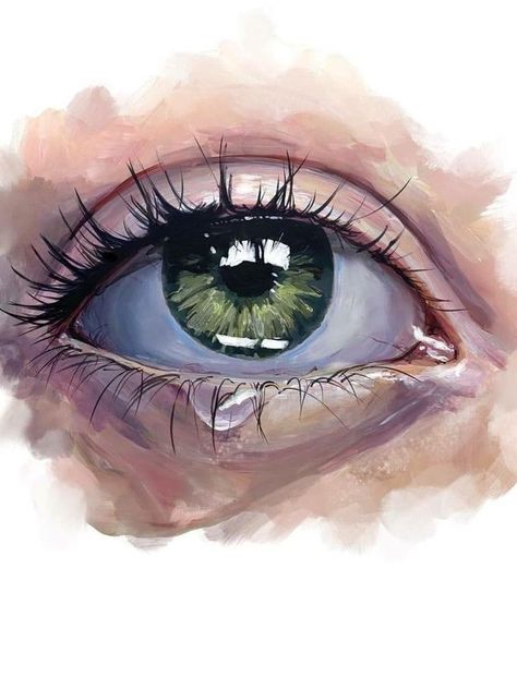 Acrylic Glass Painting, Watercolor Art Face, Interior Painting, Eye Painting, Watercolour Art, Arte Inspo, Realism Art, Art Inspiration Painting, Book Art Drawings