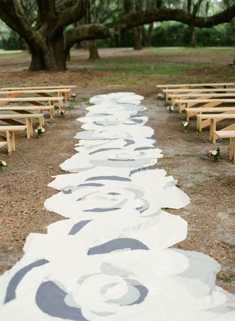 18 Creative Wedding Aisle Ideas for Your Big Day via Brit   Co Wedding Aisle Ideas, Runner Photography, Isle Runners, St Simons Island Wedding, Aisle Ideas, Beach Wedding Aisles, Altar Design, Wedding Isles, Aisle Runner Wedding