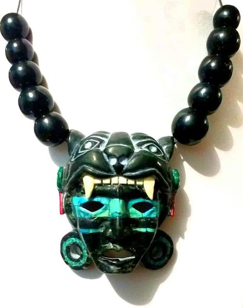 Booba Man, Aztec Necklace, Maya Art, Mayan Art, Mexican Outfit, Indigenous Americans, Clay Diy Projects, Black Knowledge, Bride Of Frankenstein