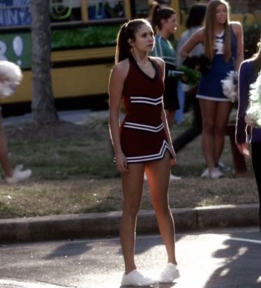 Elena Gilbert Cheerleader, Vampire Diaries Elena, Katherine Pierce, Elena Gilbert, The Vampire Diaries, Beauty Icons, Nina Dobrev, Damon Salvatore, The Vampire