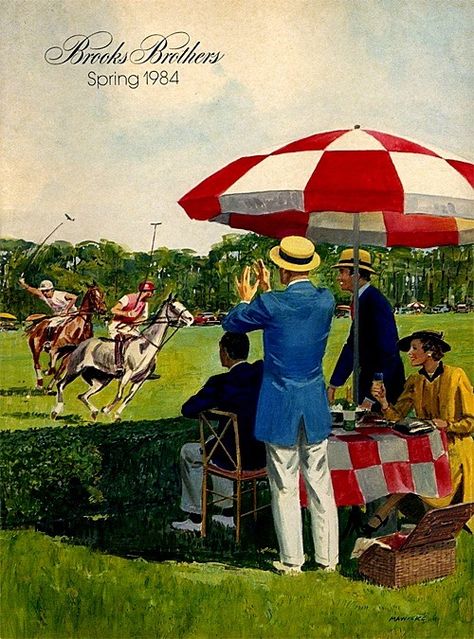 Polo party Arte Pulp, Preppy Handbook, Polo Horse, Horse Posters, Ivy League Style, Ivy Style, Under My Umbrella, Vintage Polo, Equestrian Style