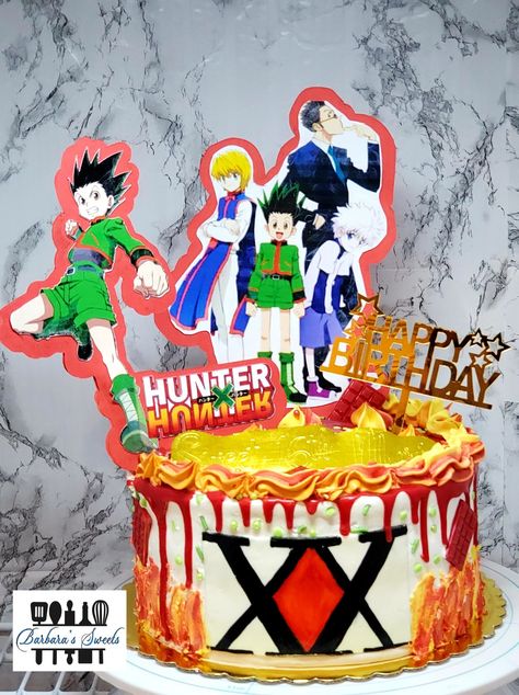 Hunter X Hunter Party Ideas, Anime Cake, Quince, Cute Desserts, Hunter X Hunter, Custom Cakes, Amazing Cakes, Fondant, Birthday Parties