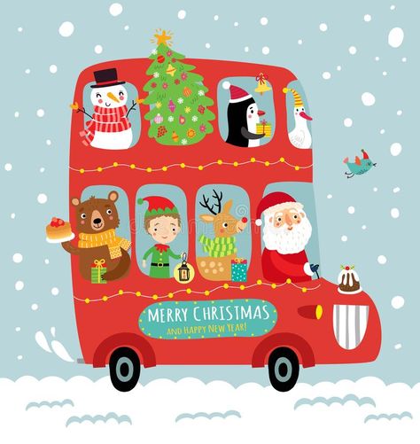 Bus Crash, Merry Christmas Quotes, A Very Merry Christmas, Illustration Noel, Cute Christmas Wallpaper, Merry Christmas Images, Navidad Christmas, Christmas Poster, Christmas Drawing