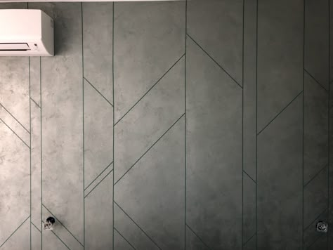 Cement Sheet Design For Wall, Cement Sheet Wall Interiors Living Room, Cement Sheet Design, Cement Texture Wall Interiors, Cement Sheet Wall Interiors, Groove Pattern On Wall Interior, Groove Pattern On Wall, Front Wall Tiles, Cement Sheet