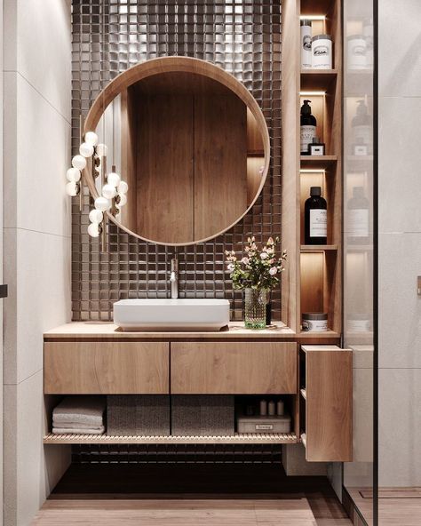 Washroom Vanity, Ideas Baños, Bathroom Interior Design Modern, Modern Small Bathrooms, Luxury Master Bathrooms, Organization Bathroom, Washbasin Design, Interior Bathroom, Bathroom Decor Luxury