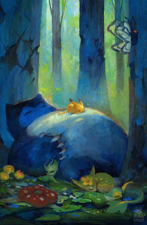 Snorlax Art, Pokemon Snorlax, Pokemon Backgrounds, Cool Pokemon Wallpapers, Cute Pokemon Pictures, Pokemon Images, Pokemon Drawings, Dessin Adorable, Cool Pokemon