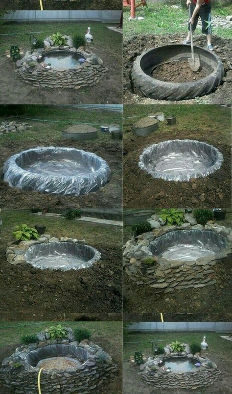 Reban Ayam, Decorative Water Fountain, Backyard Water Fountains, Reka Bentuk Landskap, Diy Water Feature, Taman Air, Diy Water Fountain, Taman Diy, Tanaman Pot