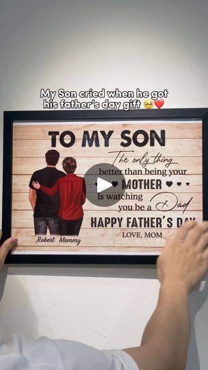 Happy Fathers Day Son, To My Son From Mom, Gifts For Loved Ones, Horizontal Poster, To My Son, Back View, Happy Father, Happy Fathers Day, Loved Ones