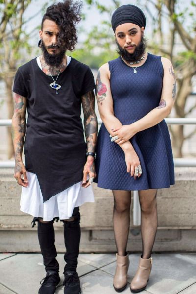 Men Posing, The Odd Couple, Men Wearing Skirts, Gender Fluid Fashion, Gender Fluid, Queer Fashion, Gender Roles, Androgynous Fashion, Men Dress