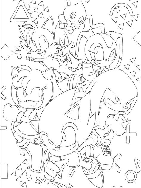 Tails Coloring Pages, Coloring Pages Sonic, Sonic The Hedgehog Coloring, Sonic Coloring Pages, Sonic And Friends, Sonic Coloring, Sonic And Tails, Hedgehog Drawing, Sonic Birthday Parties