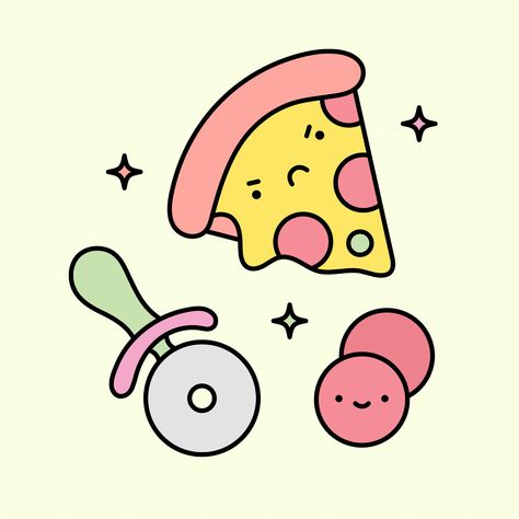 🍕 Slice, slice, baby! Here’s a peek at my pizza illustration. Whether you’re a pepperoni fanatic or a veggie lover, everyone has a slice of their heart dedicated to pizza, right? #illustration #cuteillustration #doodles #pizzalove Pizza Slice Illustration, Pizza Doodle, Slice Slice Baby, Pizza Illustration, Pizza Drawing, Cute Pizza, Piece Of Pizza, Inktober 2024, Pizza Slice