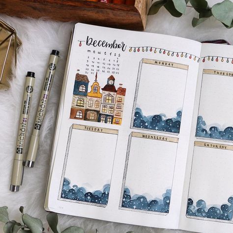 December Bullet Journal, Journal Weekly Spread, Bullet Journal Weekly, Habit Tracker Bullet Journal, Daily Ideas, Bullet Journal Notes, Bullet Journal Weekly Spread, Bullet Journal Aesthetic, Bullet Journal Design Ideas