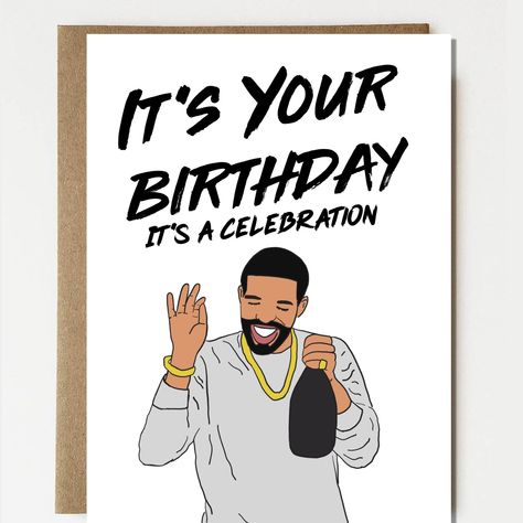 Excited to share the latest addition to my #etsy shop: Funny Drake Happy Birthday Card - Drake Card For Birthday - Drizzy Drake Card - Birthday Gift Drake Happy Birthday, Drake Birthday Card, Drake Party, Drake Birthday, Celeb Birthday, Birthday Funnies, Happy Birthday Friend Funny, Champagne Mami, Balloon Quotes