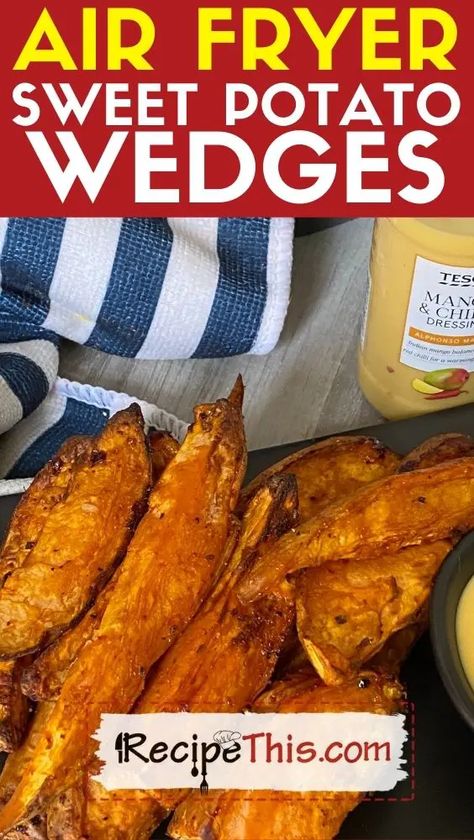 Air Fryer Sweet Potato Wedges, Crispy Sweet Potato Wedges, Seasoned Potato Wedges, Potato Wedges Recipe, Wedges Recipe, Low Carb High Fat Diet, Sweet Potato Skins, Crispy Sweet Potato, Baking Powder Uses