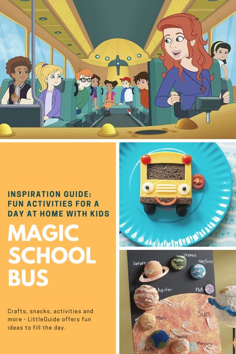 Magic School Bus Lesson Plans, Magic School Bus Theme Party, Magic School Bus Activities, Magic School Bus Party, After School Club Activities, School Bus Games, School Bus Crafts, School Bus Party, Bus Crafts