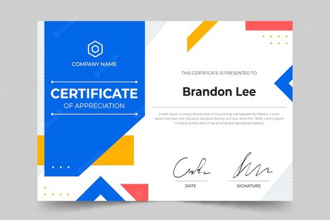 Free Vector | Modern certificate template Certificate Design Inspiration, Diploma Design, University Design, Certificate Of Achievement Template, Desain Ui, Education Certificate, Certificate Design Template, Certificate Of Appreciation, Certificate Of Achievement