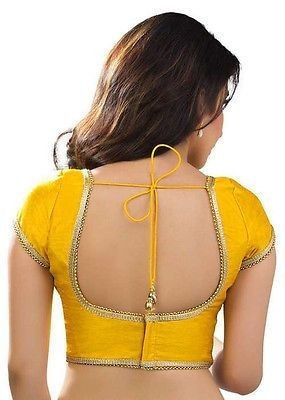 Plain Blouse Designs, Brocade Blouse Designs, Lace Blouse Design, Blouse Designs Catalogue, Saree Bollywood, Best Blouse Designs, Backless Blouse Designs, Saree Blouse Neck Designs, New Saree Blouse Designs