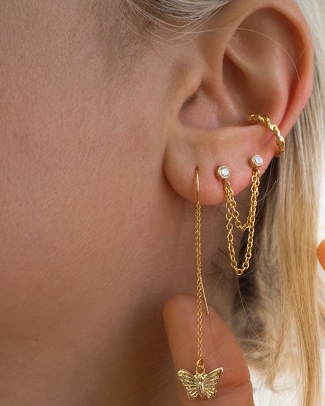 Asymmetrical ear piercings