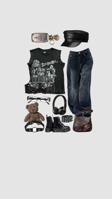 #outfitimagine #punk #grunge Punk Academia Outfit, Punk Fits, Punk Academia, Outfits Punk, Emo Goth Outfits, Girl Punk, Outfits 2000s, Punk Dress, Punk Grunge