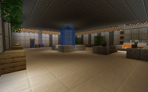 Minecraft Hotel Lobby Ideas, Minecraft Hotel Lobby, Minecraft Hotel, Lobby Ideas, Cute Minecraft Houses, Minecraft Ideas, Minecraft Designs, Hotel Lobby, Minecraft Houses