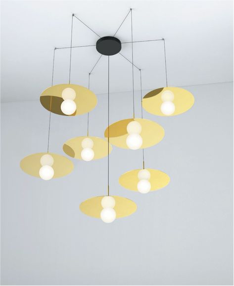 [DESIGNER’S PICK – PABLO BOLA] The elegant Bola Collection from Pablo is one of our designer’s favorites. There are so many possibilities with these globe of heavens, whether as a bedside light, a single suspension, or a set of void filler, simple but eye-catching. For more lighting and furniture inspirations, link in bio. Pablo Lighting, Modern Ceiling Lamps, Design Theory, Canopy Design, Indirect Lighting, Multi Light Pendant, Canopy Lights, Visual Display, Led Wall