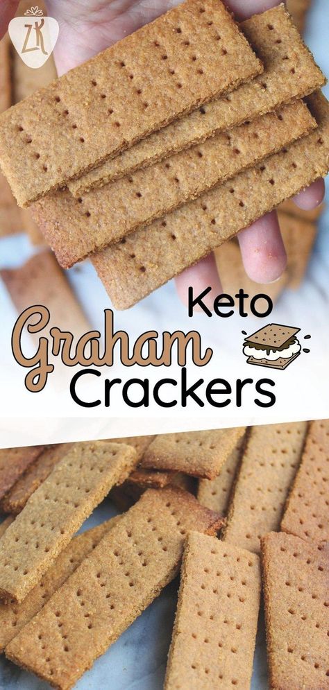 Keto Graham Crackers, Low Carb Snacks Sweet, Galletas Keto, Snacks Sweet, Carb Foods, Crust Pizza, Protein Shake Recipes, Keto Diet Menu, Keto Cookies