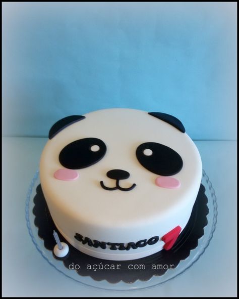 it's all about sweetness... Panda Face Cake Easy Panda Cake, Panda Face Cake, Panda First Birthday Cake, Panda Cake Ideas Simple, Korean Cake Panda Design, Panda Birthday Cake, Zelda Cake, Bolo Panda, Panda Cake