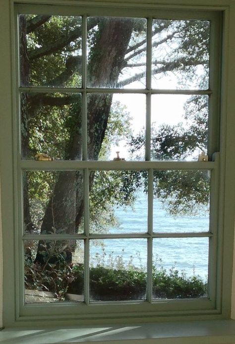 yup... this is something I would love to see outside my window in the warm months of the year. Lake View From Window, View Outside Window, Window View Nature, Looking Outside The Window, Cool Windows, Pretty Windows, View From Window, Beach Window, Living Room Paint Colors