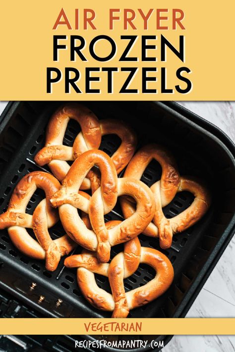 Cooking frozen pretzels in air fryer is the best way to make this popular frozen snack. Frozen soft pretzels in air fryer cook in less than 5 minutes and they turn out perfectly soft on the inside and crispy and salty on the outside. Serve with dipping sauce for after school snacks, game day, or Oktoberfest celebrations. Making frozen soft pretzels in air fryer is so quick and simple! Click through to get this awesome Air Fryer frozen pretzels recipe!! #frozenpretzels #airfryer #recipe Pretzels In Air Fryer, Gluten Free Weight Watchers, Frozen Pretzels, Frozen Appetizers, Frozen Snack, Quick Breakfast Recipes, Egg Recipes For Breakfast, Air Fryer Dinner Recipes, Global Cuisine