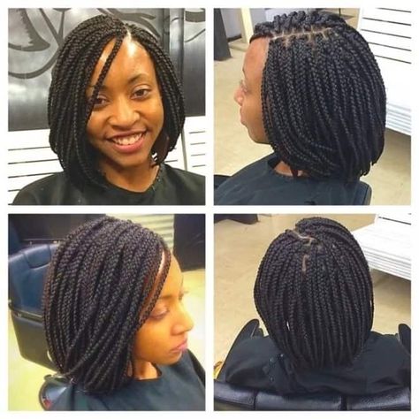 Braids Bob Style, Bob Box Braids Styles, Short Bob Braids, Braids Bob, Box Braids Bob, Cabello Afro Natural, Bob Braids Hairstyles, Short Box Braids Hairstyles, Blonde Box Braids