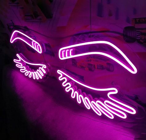 Lashes and Brows Neon Sign Lash Neon Sign, Lashes And Brows, Light Writing, Salon Signs, Lash Room, Business Signage, Custom Neon, Custom Neon Signs, Neon Lights