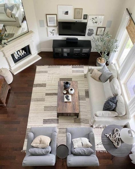 Living Room Layout With Awkward Corner Fireplace - Soul & Lane Awkward Living Room Layout, Apartment Living Room Layout, Corner Fireplace Living Room, Easy Bathroom Makeover, Rectangle Living Room, Rectangular Living Rooms, Living Room Layout, Living Room Corner, Bassett Furniture