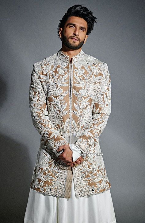 Manish Malhotra - India 🇮🇳 Groomsmen Dress, Indian Groom Dress, Indian Wedding Clothes For Men, Wedding Kurta For Men, Groom Dress Men, Wedding Outfits For Groom, Haldi Outfits, Tailored Fashion, Pop Art Fashion