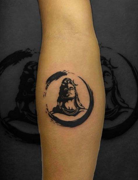 mahadev tattoo design Mahakaal Tattoo, Lord Shiva Tattoo Design, Adi Yogi, Yogi Tattoo, Tattoo Training, Mahadev Tattoo, Training Studio, Shiva Tattoo Design, Famous Tattoos