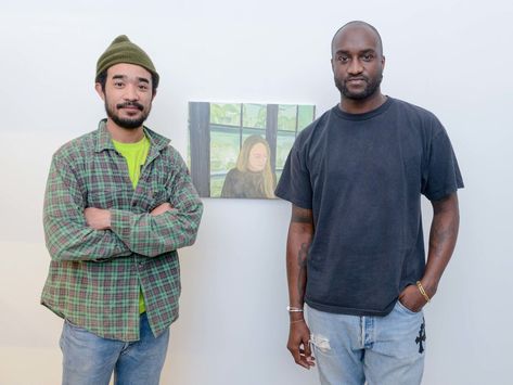 Lucien Smith and Virgil Abloh Host a Party for Art Show “Friends” Lucien Smith, Takashi Murakami, Hip Hop Outfits, Friends Show, Virgil Abloh, Host A Party, Mens Street Style, Art Show, A Series