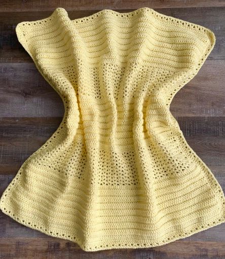 Sunny Dreams Crochet Baby Blanket | Creating Me Summer Baby Blanket Crochet, Yarn Bee Patterns Free Crochet Baby Blankets, Yellow Crochet Blanket, Crochet Yellow Blanket, Crochet Sunshine Blanket, You Are My Sunshine Blanket Crochet, Crochet Baby Rug, Crochet Blanket Yellow, Yellow Baby Blanket Crochet