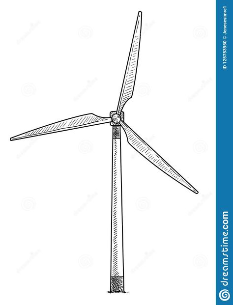 Windmill Drawing, Ink Line Art, Wind Pictures, Front Page Design, Line Art Vector, Fashion Illustration Sketches Dresses, Meaningful Art, Fashion Illustration Sketches, Pencil And Paper