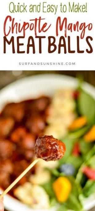 Mango Meatballs, Chipotle Seasoning, Meatball Bake, Meatball Recipe, Meatballs Recipe, Ground Meat, The Games, Meatball Recipes, Bbq Sauce