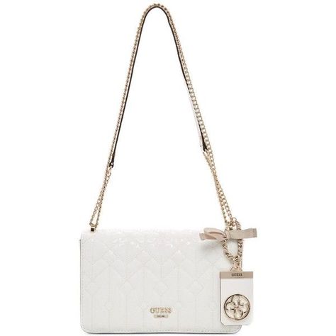 Nail Bags, Hey Gorgeous, White Shoulder Bag, White Purse, White Purses, Guess Handbags, White Handbag, Guess Bags, Luxury Purses