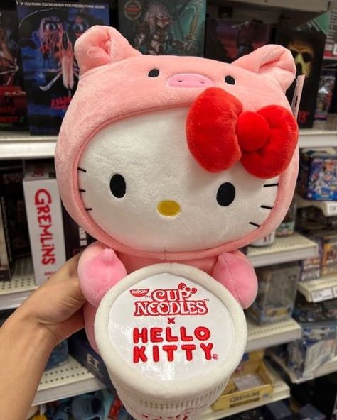 Instagram Hello Kitty Teddy Bear, Hello Kitty Ramen, Hello Kitty Teddy, Hello Kitty Cup, Sanrio Plushies, Creative Pumpkin Painting, Survival Kit Gifts, Hello Kitty Merchandise, Stuff Animals