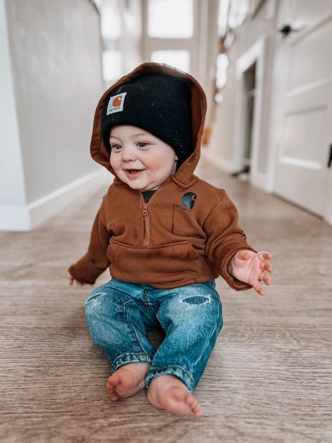 Baby Boy Carhartt Overalls Outfit, Baby Carhartt Outfit, Baby Boy Carhartt Outfits, Baby Carhartt, Carhartt Baby Boy, Carhartt Outfit, Country Baby Boy, Carhartt Sweatshirt, Baby Boy Bear