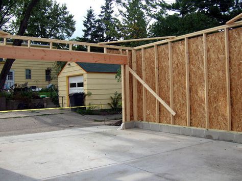 Build A Garage, Shed Blueprints, Garage Floor Paint, Shed Building, Wood Shed Plans, Build Your Own Shed, Building A Garage, Shed Building Plans, Large Sheds