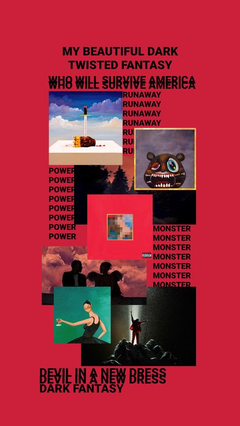 MBDTF, Hip hop, Ye. Album Covers Wallpaper Iphone, Music Album Covers Wallpaper, Album Covers Wallpaper, Wallpaper Iphone Dark, Kanye West Albums, Kanye West Wallpaper, Hip Hop Wallpaper, Rap Album Covers, Hip Hop Artwork